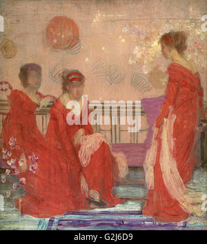 James Abbott McNeill Whistler - Harmonie in Fleisch Farbe und rot - Museum of Fine Arts, Boston Stockfoto