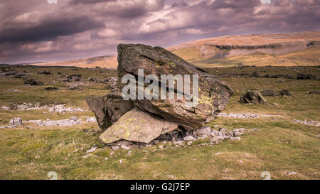 Bei Findlinge sind eine der besten Gruppen der eiszeitlichen Findlinge in Großbritannien. Stockfoto