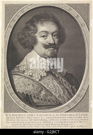 Porträt von William, Graf von Nassau-Siegen, Willem Hondius, unbekannte, 1630 Stockfoto
