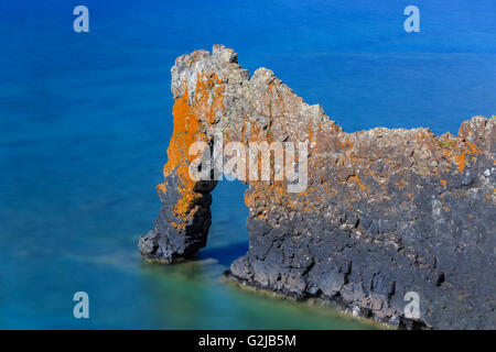 Seelöwen, eine Felsformation am Lake Superior, Sleeping Giant Provincial Park, Ontario, Kanada. Stockfoto