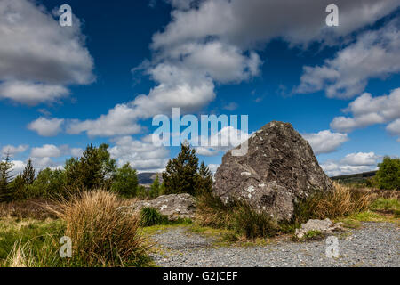 Bruces Stein, in der Nähe von Clatteringshaw Loch, Galloway Forest Park, Dumfries & Galloway, Schottland Stockfoto