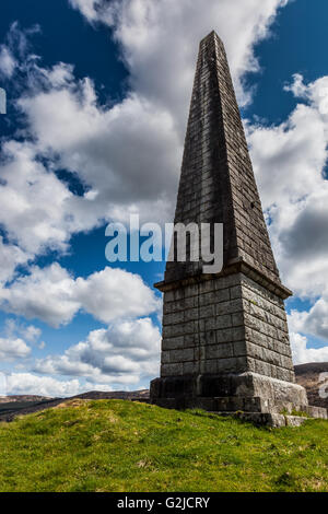 Murrays Denkmal, in der Nähe von Clatteringshaw Loch auf A712, Galloway Forest Park, Dumfries and Galloway, Schottland Stockfoto