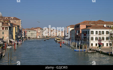 Der Canal Grande vom Ponte Degli Scalzi Stockfoto