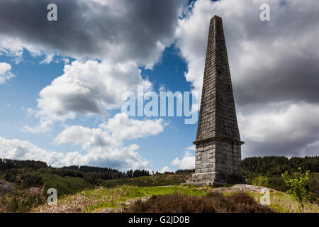 Murrays Denkmal, in der Nähe von Clatteringshaw Loch auf A712, Galloway Forest Park, Dumfries and Galloway, Schottland Stockfoto