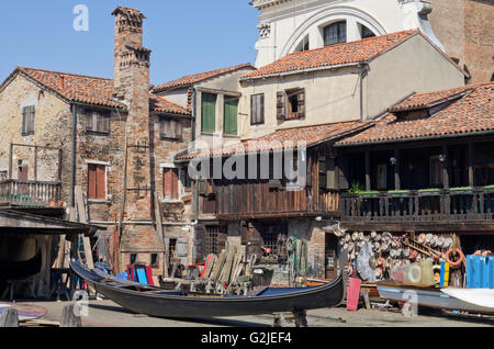 Squero di San Trovaso Gondel workshop Stockfoto