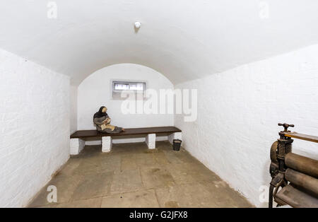 Zelle unterhalb der alten Justizpalast in St Georges Hall, Liverpool, Merseyside, England, UK Stockfoto