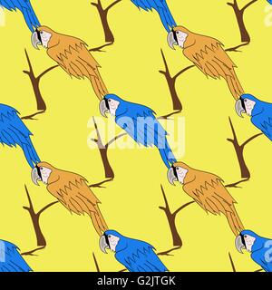 Nahtlose Vogel Muster Stock Vektor