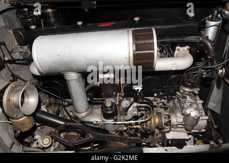 1933 Rolls-Royce Phantom II Sedanca de Ville Motor Stockfoto