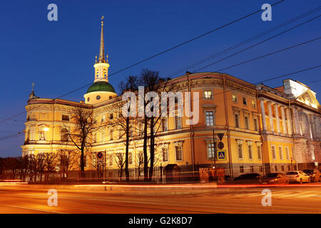 St. Michael-Schloss in St. Petersburg, Russland Stockfoto