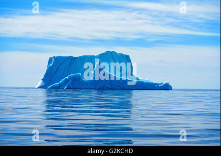 Eisberge schwimmen im Atlantik in der Nähe von St. Anthony & Labrador Newfoundland Canada Stockfoto