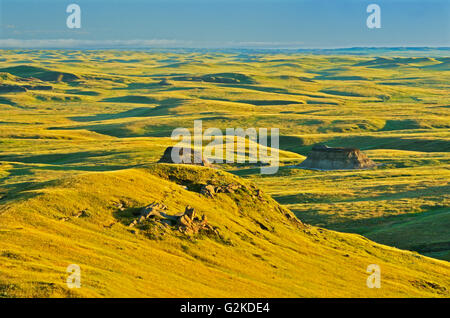 Killdeer Badlands. East Block Grasslands National Park Saskatchewan Kanada Stockfoto