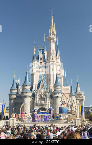 Cinderella Castle im Magic Kingdom, Walt Disney World Resort, Bay Lake, Orange Conty, Florida, Vereinigte Staaten von Amerika Stockfoto