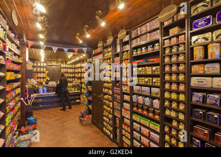 Herr Simms Olde Sweet Shoppe, candy Shop, Worthing, Sussex, England, Vereinigtes Königreich Stockfoto