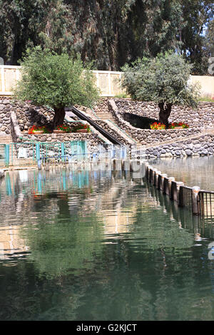 Faschingsbälle Ort am Fluss Jordan in israel Stockfoto