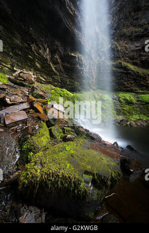 Henryd fällt in Brecon-Beacons-Nationalpark, Wales, Großbritannien Stockfoto