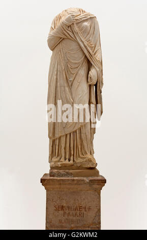 Statue von servilia-1st Century bc, Nekropole von Carmona, Provinz Sevilla, Andalusien, Spanien, Europa