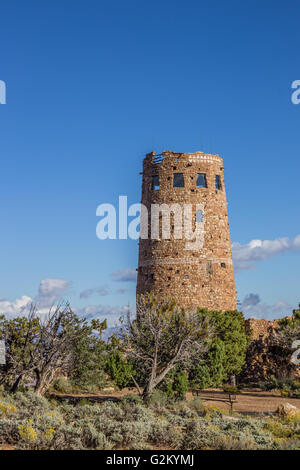 Wachturm am Grand Canyon South rim Stockfoto