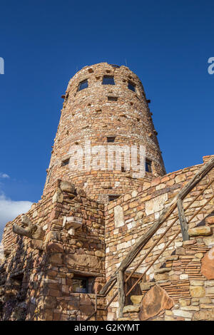 Wachturm am Grand Canyon South rim Stockfoto