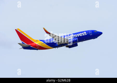 Southwest Airlines Boeing 737 Flugzeug abheben Stockfoto
