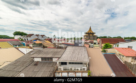 Stadtbild von Kuching, der Hauptstadt von West Sarawak, Borneo, Malaysia Stockfoto
