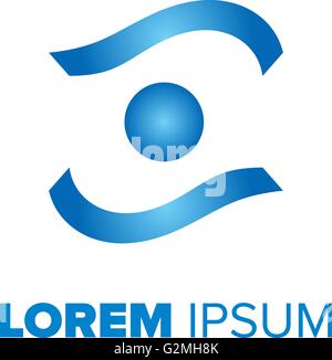 Augensymbol logo Stock Vektor