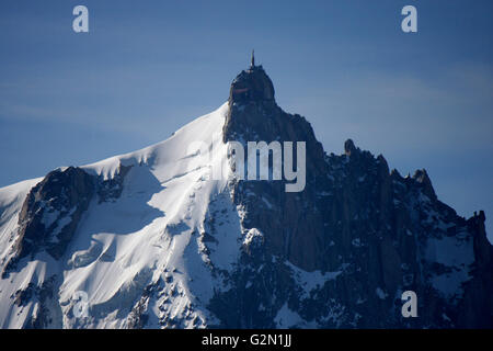 Aiguille du Midi, Mont Blanc, Frankreich. Stockfoto