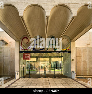 Fundacio Joan Miro, Kunstgalerie, Montjuic, Barcelona, Spanien Stockfoto