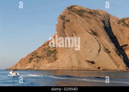 Südfrankreich, die Küste bei Eagle Cape, zwischen den Dörfern La Ciotat und Cassis Stockfoto