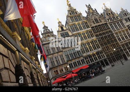 "Grote Markt" Antwerpen. Belgien Stockfoto