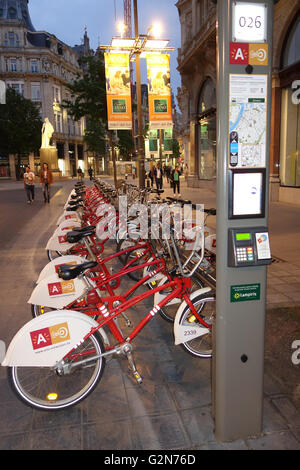 Velo-Antwerpen, Vermietung Fahrrad Schema, Antwerpen-Belgien Stockfoto