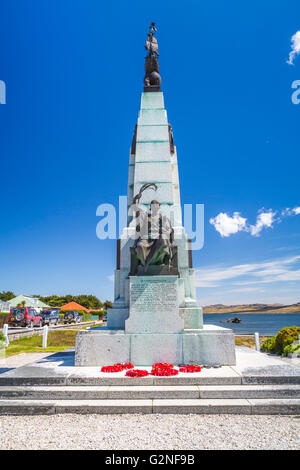 Das Kriegerdenkmal in East Falkland, Stanley, Falkland-Inseln, Britische überseegegend Stockfoto