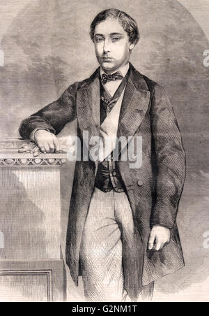 Prinz Edward (später König Edward VII. von England) als Prince Of Wales 1860 Stockfoto