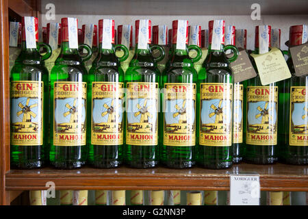 Mahon Gin, Menorca, Spanien Stockfoto