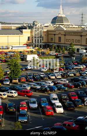 Lakeside Shopping Centre, aus der Stadt Einzelhandel Entwicklung, Essex, England Stockfoto