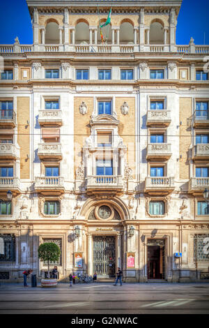 Banco Central Building (Projekt von Vicente Traver, 1952), heute Banco de Santander, Avenida De La Constitución, Sevilla Stockfoto