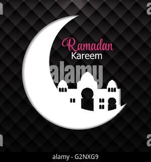 Hintergrund für die muslimische Gemeinschaft Festival Ramadan Rareem.  Eid-Mu Stock Vektor