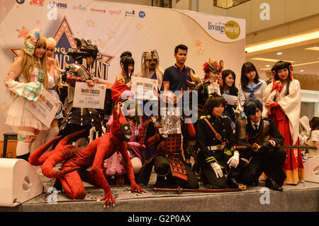 Cosplay Wettbewerb in lebenden Welt Mall, Tangerang, Indonesien Stockfoto