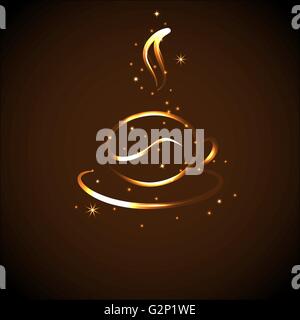 Symbol einer Kaffeetasse, Vektor-illustration Stock Vektor