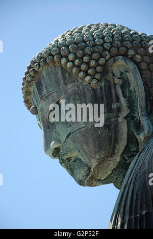 Kamakura, Japan - 12. August 2007: Blick auf den Großen Buddha Statue, ein beliebtes Ziel für Shinto Buddhisten und Touristen in Japan. Stockfoto