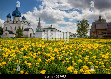 Ansicht des alten Suzdal Kreml in Russland. Susdal ist ein Bestandteil der touristischen Route goldenen Ring von Russland Stockfoto