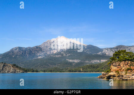 Berge, Türkei, Hotel, Tourismus, Attraktion, Landschaft, tolle Aussicht, Kemer, Natur, wild, fantastische Aussicht Stockfoto