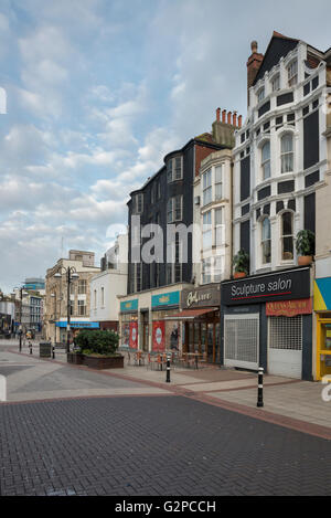 Verlassenen Stadtzentrum. Wellington Square. Hastings. East Sussex. UK Stockfoto