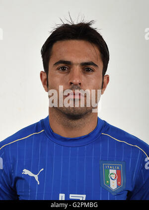 Florenz, Italien. 1. Juni 2016. Eder (ITA) Fußball: Italien team Präsentation für die UEFA EURO 2016 in Coverciano, Florenz. © FIGC/Handout/Aicfoto/AFLO/Alamy Live News Stockfoto