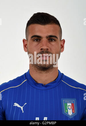 Florenz, Italien. 1. Juni 2016. Stefano Sturaro (ITA) Fußball: Italien team Präsentation für die UEFA EURO 2016 in Coverciano, Florenz. © FIGC/Handout/Aicfoto/AFLO/Alamy Live News Stockfoto