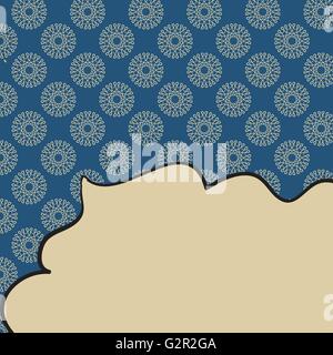 Vintage Cartoon Doodle Rahmenhintergrund. Hand gezeichnet Vektor-illustration Stock Vektor