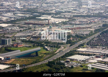 Luftaufnahme von Trafford Centre, Manchester Stockfoto