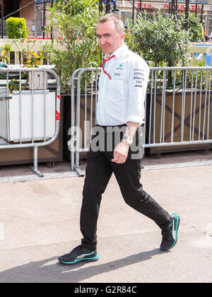 Monaco, Frankreich, 27. Mai 2016: Paddy Lowe, Motorsport-Ingenieur und Geschäftsführer des Mercedes Formel1 Team. Stockfoto