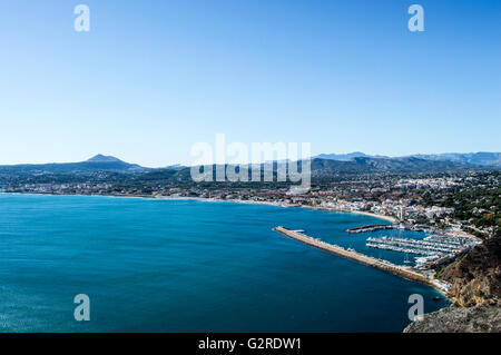 Javea von Cabo San antonio Stockfoto