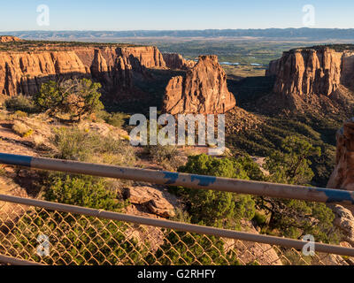 Licht des frühen Morgens, Colorado National Monument, Grand Junction, Colorado. Stockfoto