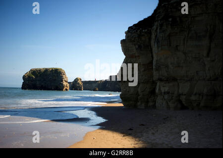 Marsden Bucht / The Leas, South Shields Stockfoto